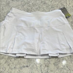 Tel Gear White Pleated Tennis Skort